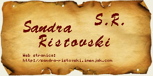 Sandra Ristovski vizit kartica